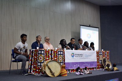 Solenidade de abertura da SBPC Afro e Indígena em Delmiro Gouveia (Foto: José Moura)