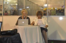 A intérprete Natalia Fedorova e a diretora Anna Klyukina