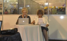 A intérprete Natalia Fedorova e a diretora Anna Klyukina