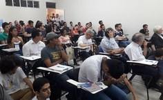 Mesa sobre desafios na área espacial lota sala na SBPC Alagoas