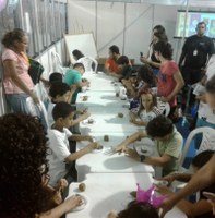 Fim de semana é marcado pela criação de vulcões na SBPC Jovem