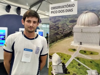 Janderson Muniz apresentou pesquisa desenvolvida no Pico dos Dias