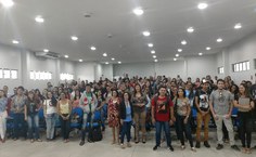 Monitores entusiasmados para atuar na reunião da SBPC
