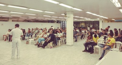 Mesa foi realizada do Auditório B da Biblioteca