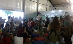 Falcoaria da SBPC Alagoas. Fotos: Viviane Borges e Íris Danielle