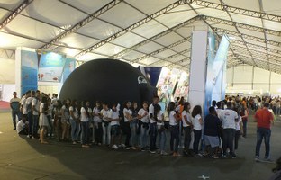 Planetário fez a alegria do público na SBPC Jovem