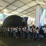 Planetário fez a alegria do público na SBPC Jovem