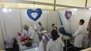 Práticas de relaxamento fazem sucesso no Espaço Saúde