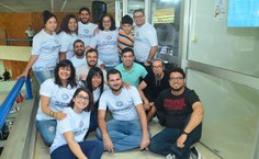 Equipe da Rádio Ufal na cobertura da SBPC 2018 (Foto: Sombra Maceió)