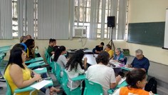 Mesa que debateu os riscos para a demarcação das terras indígenas