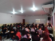 Mesa-redonda Ensino da biologia no século 21. Foto: André Miranda