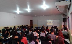 Mesa-redonda Ensino da biologia no século 21. Foto: André Miranda