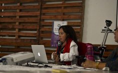 Professora Maria Dolores expondo os principais desafios que encontrou durante sua vida escolar.JPG