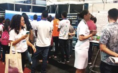 Estande da Marinha do Brasil com simuladores (Foto: Esmerino de Lima)