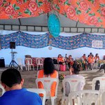 Tenda da Saúde oferece serviços aos visitantes