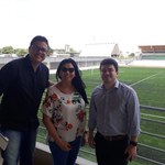 Presidente da Federação Alagoana de Futebol visita complexo esportivo da Ufal