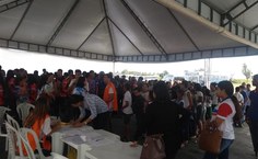 Escolas agendadas compareceram em grande número. Fotos: Cristiane Honorato