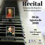 Sonatas de Mozart e Joseph Haydn compõem repertório de recital de piano