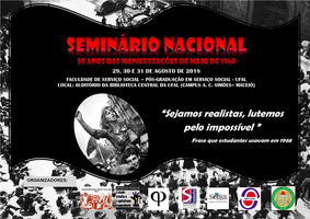 Ufal recebe seminário para relembrar os 50 anos das manifestações de 1968