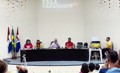 Sabatina com candidatos a deputado, dia 25 de setembro. Foto: Ana Luiza