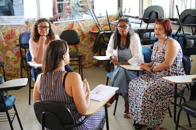 Roda de terapia fez parte da programação do Setembro Amarelo. Foto: Renner Boldrino