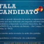 Ufal promove sabatinas com candidatos a cargos parlamentares de Alagoas