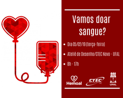 Ctec promove campanha de doação de sangue com Hemoal