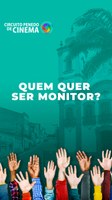 Aberta seleção para monitores do Circuito Penedo de Cinema