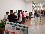 Ações de divulgação científicas também foram levadas ao shopping