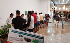 Ações de divulgação científicas também foram levadas ao shopping