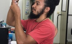 Doutorando Reginaldo Correia que recebeu menção honrosa em evento nacional