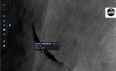 A imagem também permite detectar três navios nos pontos claros