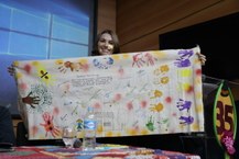 Diretora Idnelma Rocha, foi homenageada pelas crianças e servidores do antigo Núcleo