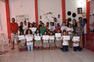 Atividade no Centro Comunitário Santa Bárbara, em Santana do Ipanema