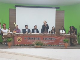 Reitora participa da abertura do 5º Enneabi e da 1ª edição do Eneal