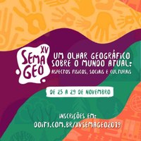 Semana Acadêmica de Geografia inscreve trabalhos até dia 11