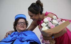 Estudante Cecília Rossé e Zélia Maia Nobre