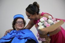 Estudante Cecília Rossé e Zélia Maia Nobre