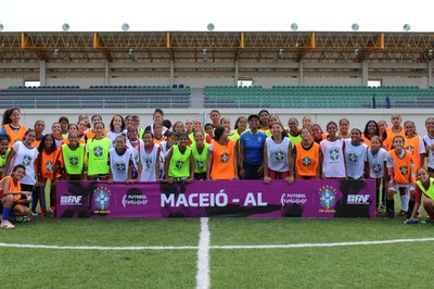 Seletiva da CBF deve descobrir novos talentos do futebol feminino em Alagoas (Fotos: Manoel Oliveira Jr.)