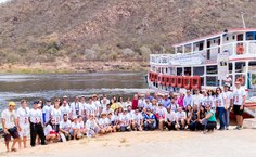 Equipe da expedição na cidade de Piranhas. Foto: Edson Oliveira