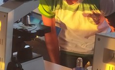 Estudantes de escolas municipais visitaram a embarcação. Foto: Manoel Oliveira Jr