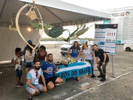 Atividade de conscientização ambiental foi realizada durante o Circuito Penedo de Cinema