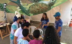 Exposição com animais presos em redes ajudou a visualizar o problema