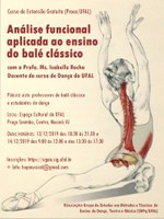 Estudo sobre a prática de balé é tema de minicurso