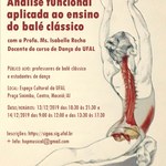 Estudo sobre a prática de balé é tema de minicurso