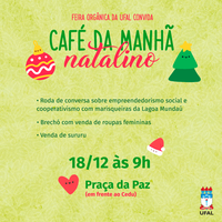 Feira Agroecológica da Ufal promove café natalino com marisqueiras
