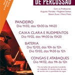 Núcleo de Percussão abre 35 vagas em cursos de extensão gratuitos