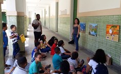 Atividades com crianças no 24º Fim de Semana no Museu