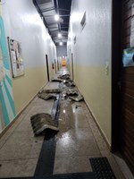 Fortes chuvas danificam parte do telhado do Campus Arapiraca