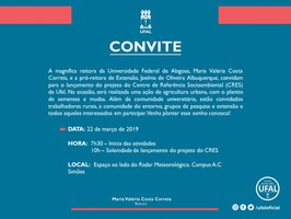 Ufal lança projeto para Centro de Referência Socioambiental